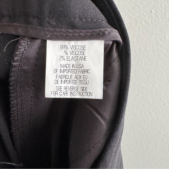 Theory Rianon Habitat Black Trouser Pant Size 3 - Picture 5 of 9